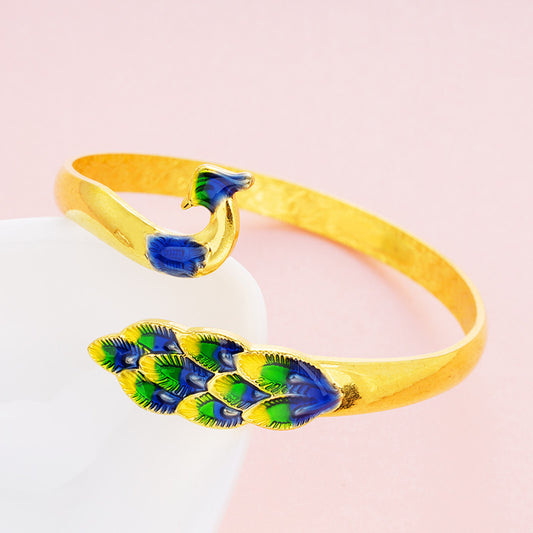 AL-G002 sand gold peacock bracelet