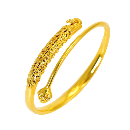 AL-G003 sand gold peacock bracelet