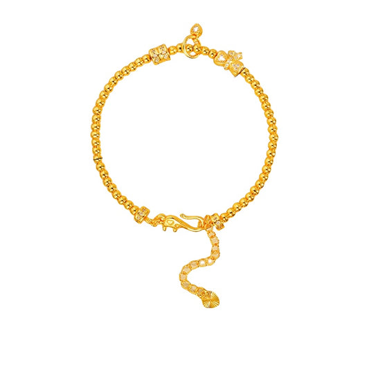 AL-B1-5-37-6 Sand gold butterfly bracelet